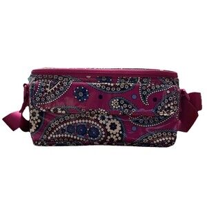 VERA BRADLEY BOYSENBERRY INSULATED LUNCH BAG - SMALL, EUC